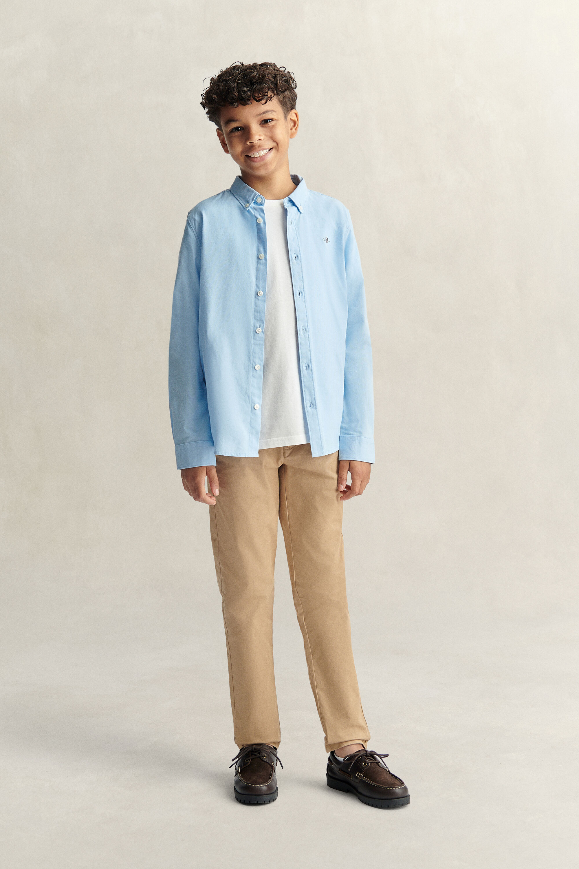 Chemise en coton Oxford Shield Ado Garçon