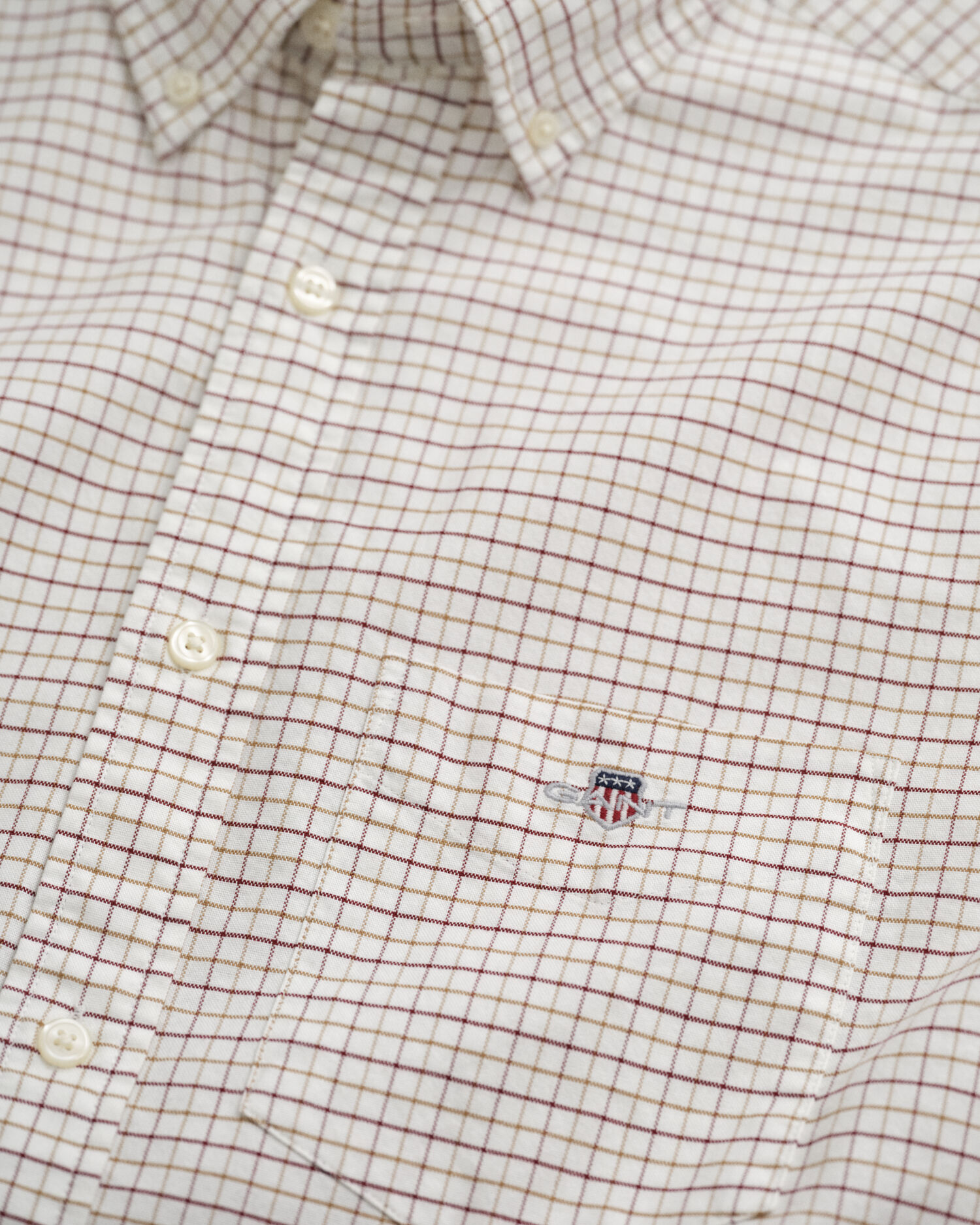 Chemise coupe regular en coton Oxford classique Tattersall