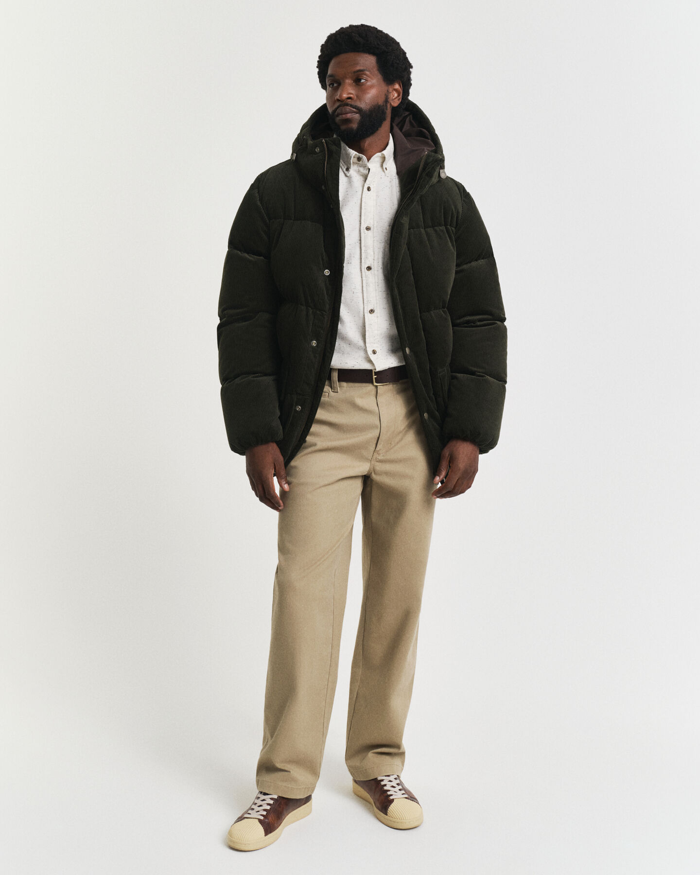 Chemise coupe regular en flanelle mouchetée