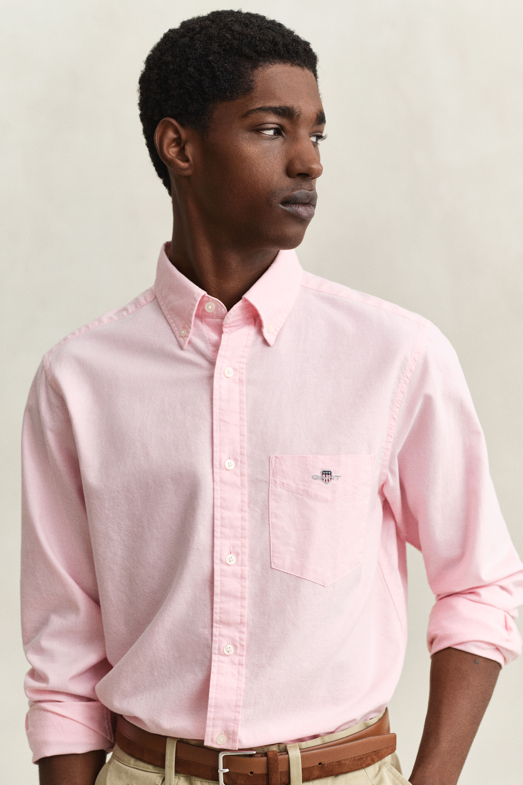 Chemise coupe regular en coton Oxford classique