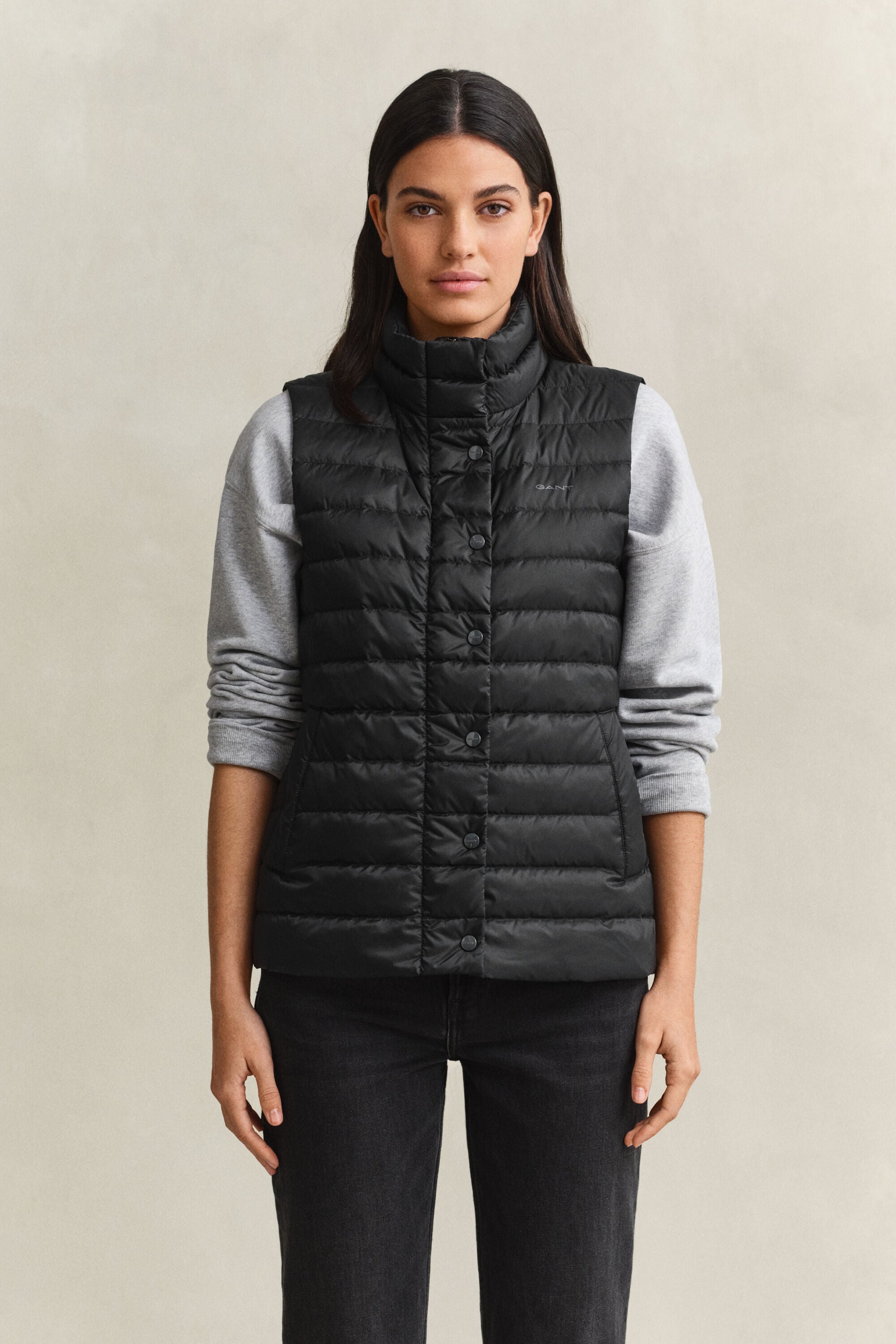Lichte donsbodywarmer