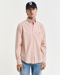 Chemise coupe regular en coton Oxford classique à rayures