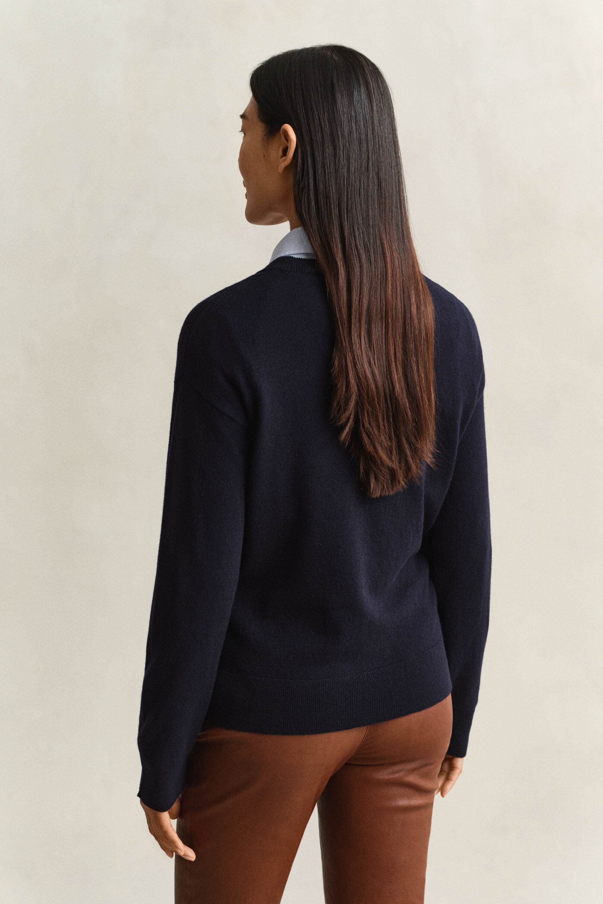 Pull col rond en laine d'agneau ultrafine