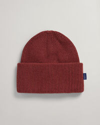 Ribgebreide beanie