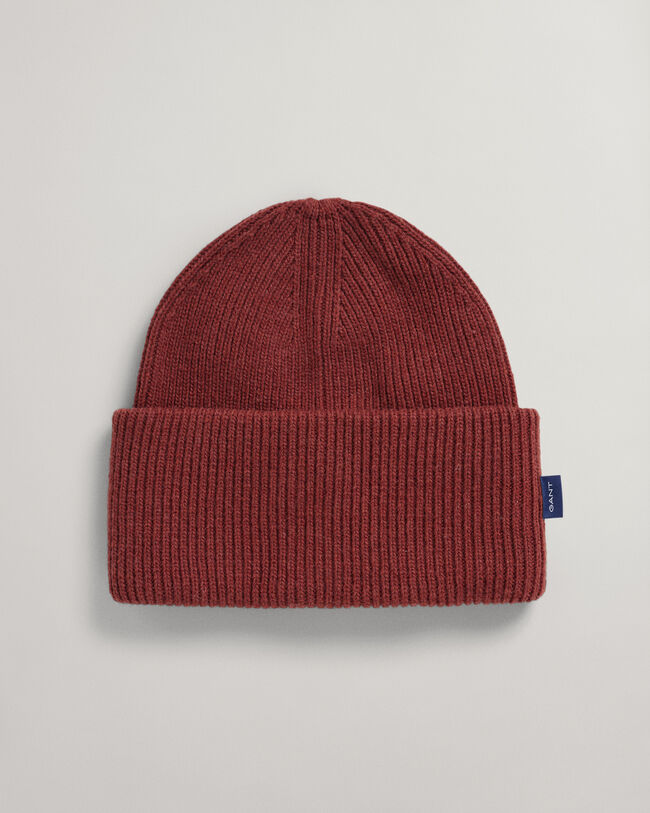 Ribgebreide beanie