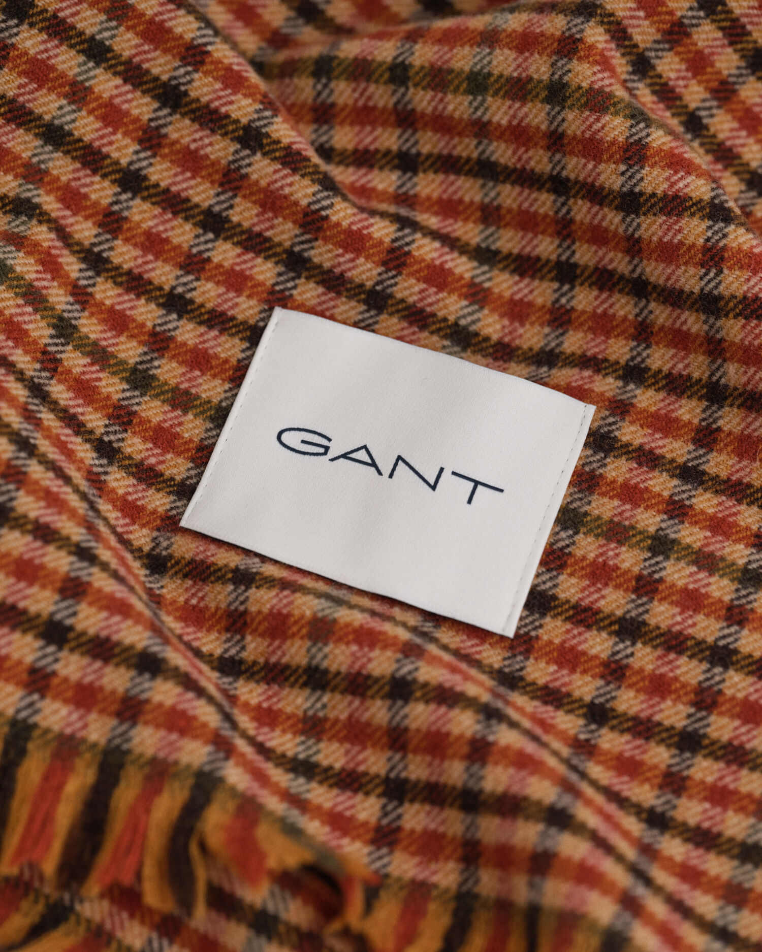 Écharpe large en laine à carreaux vichy