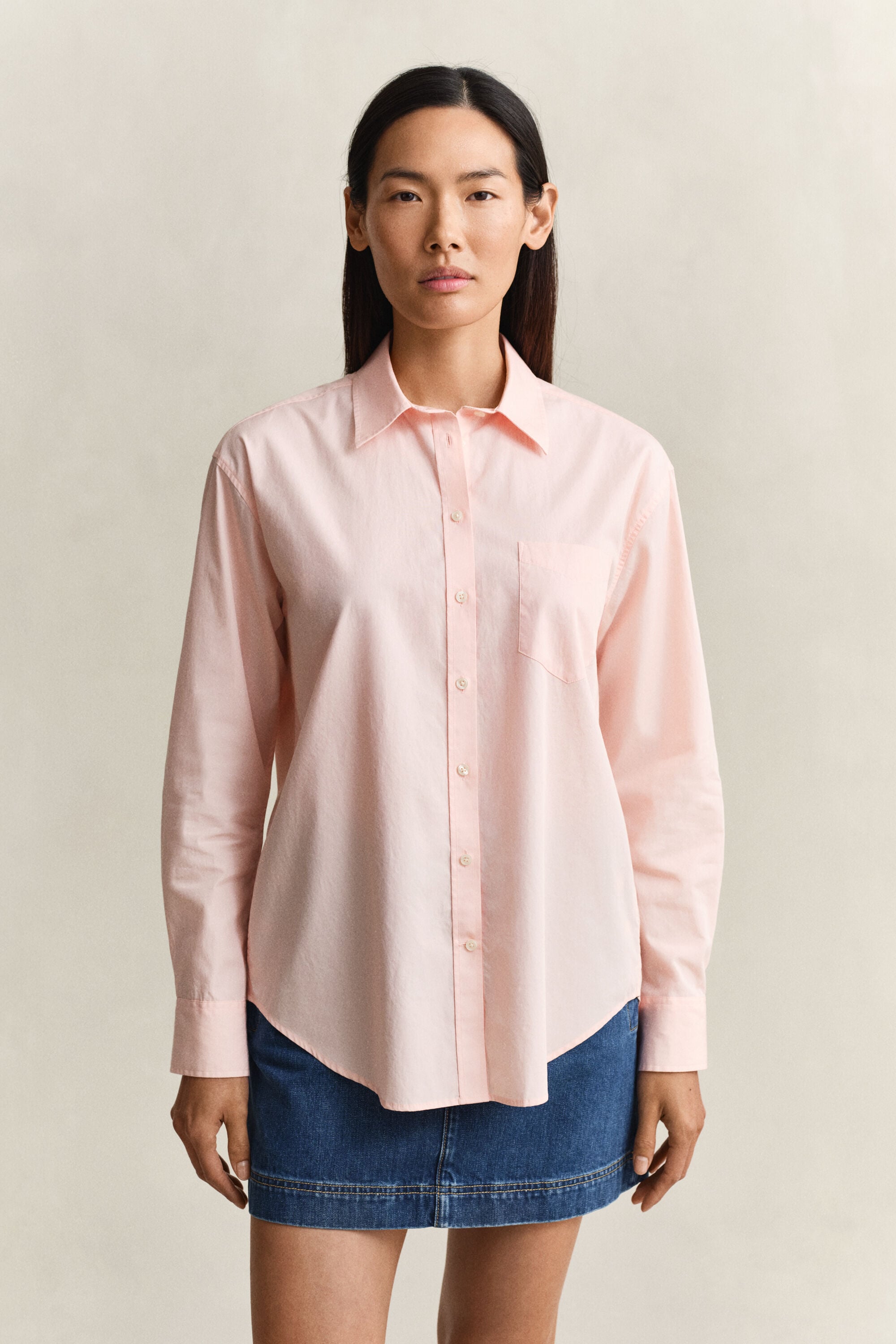 Relaxed Fit Classic overhemd van poplin