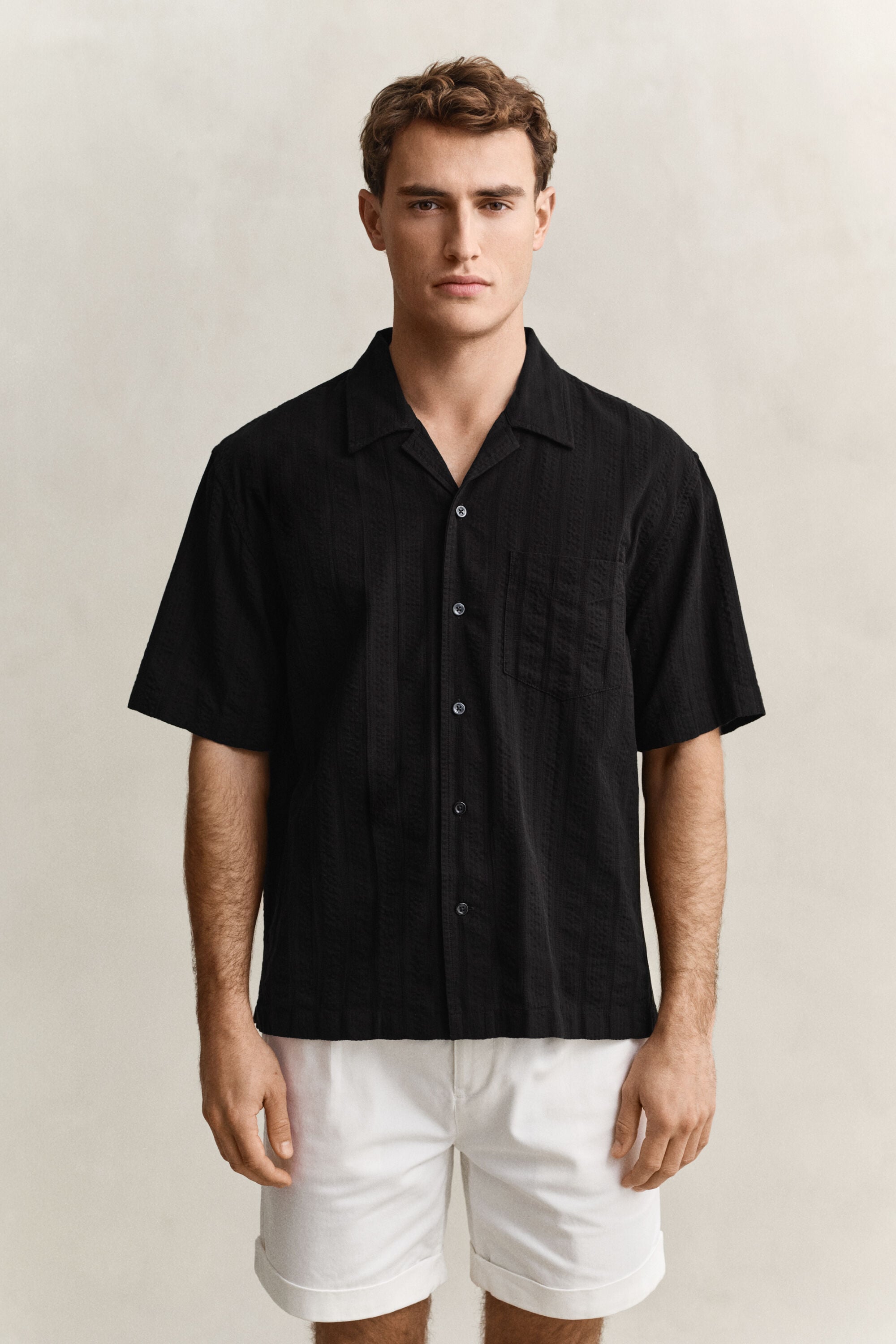 Relaxed Fit Dobby Striped overhemd