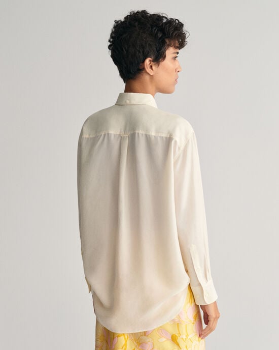 Relaxed Fit zijden hemd