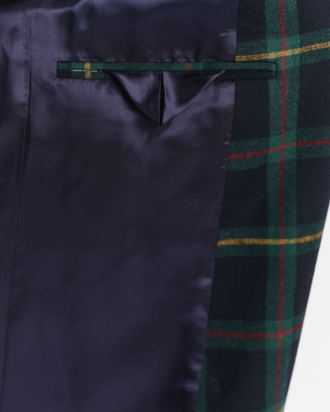 Veste blazer de costume regular fit à carreaux