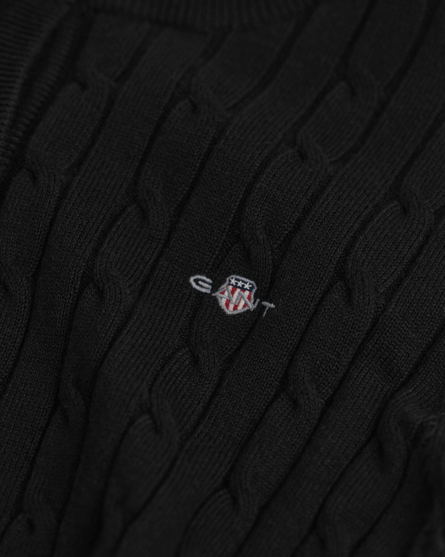 Kabelgebreid vest van stretchkatoen