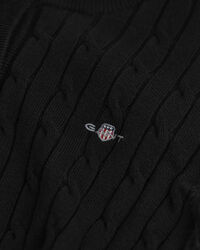 Kabelgebreid vest van stretchkatoen