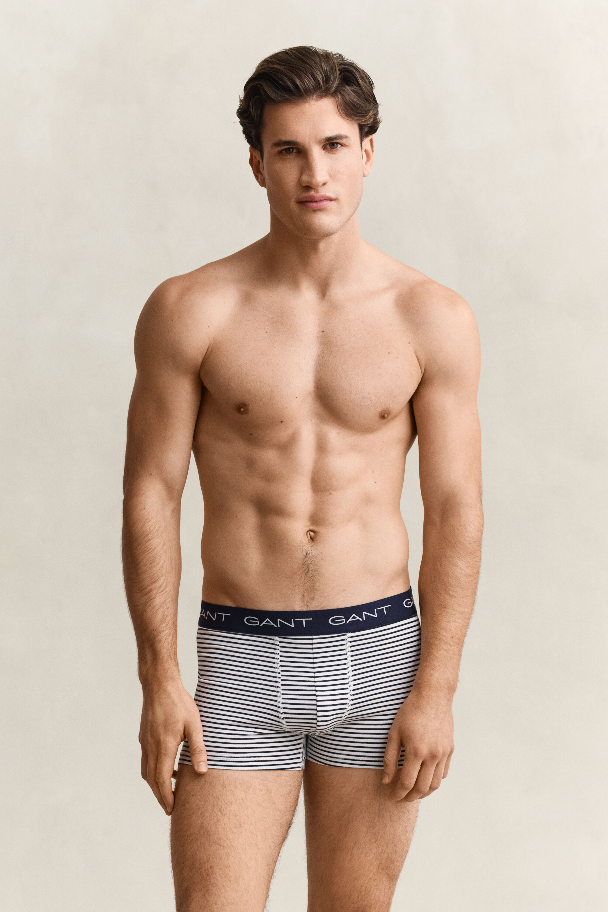 Set van drie gestreepte boxershorts