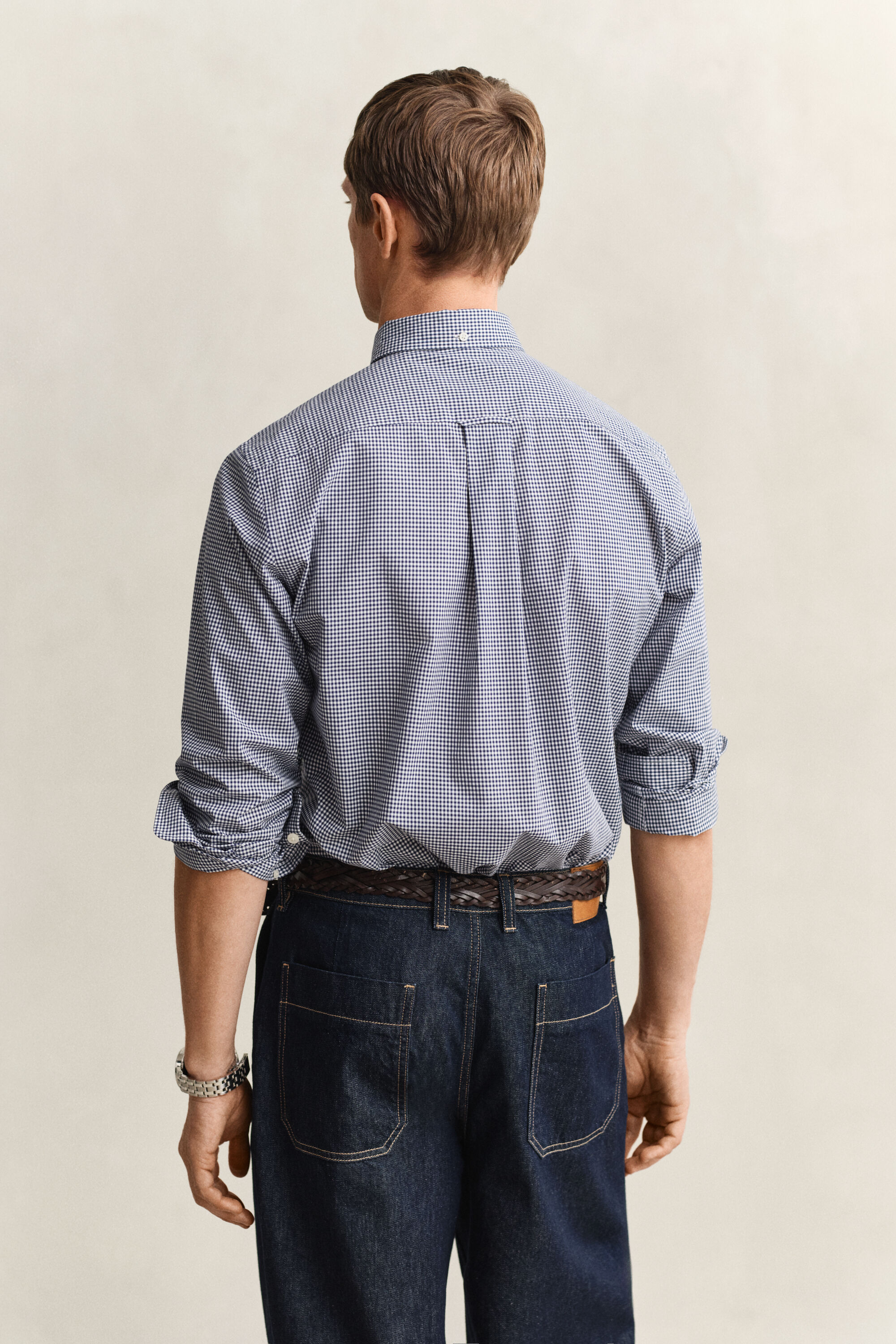 Chemise vichy en popeline classique