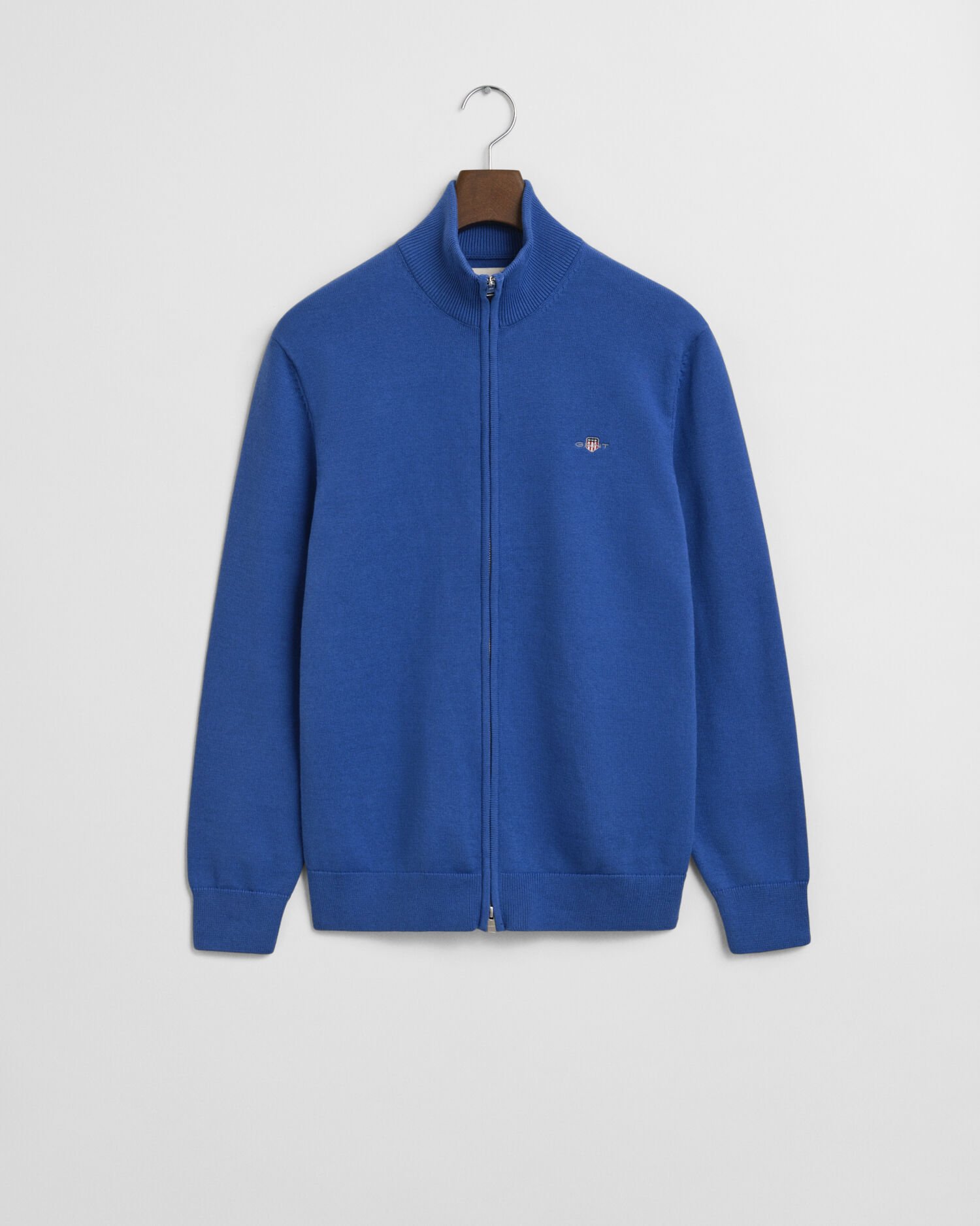 Casual vest van katoen met ritssluiting