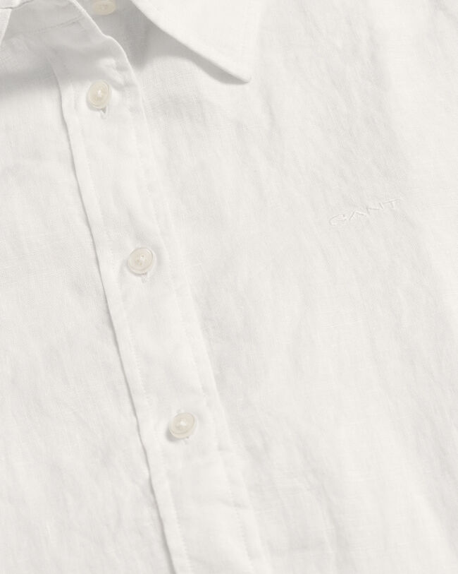 Regular Fit chambray hemd van linnen