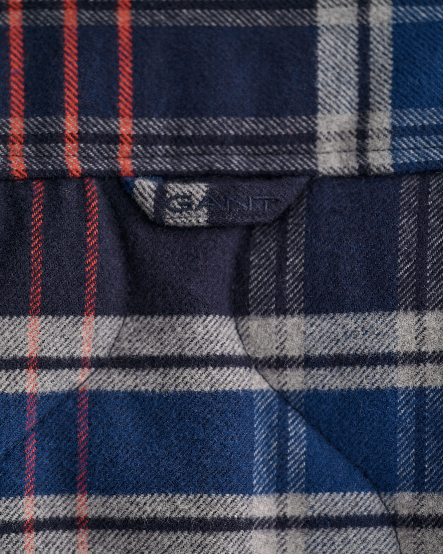 Doorgestikt flanellen overshirt