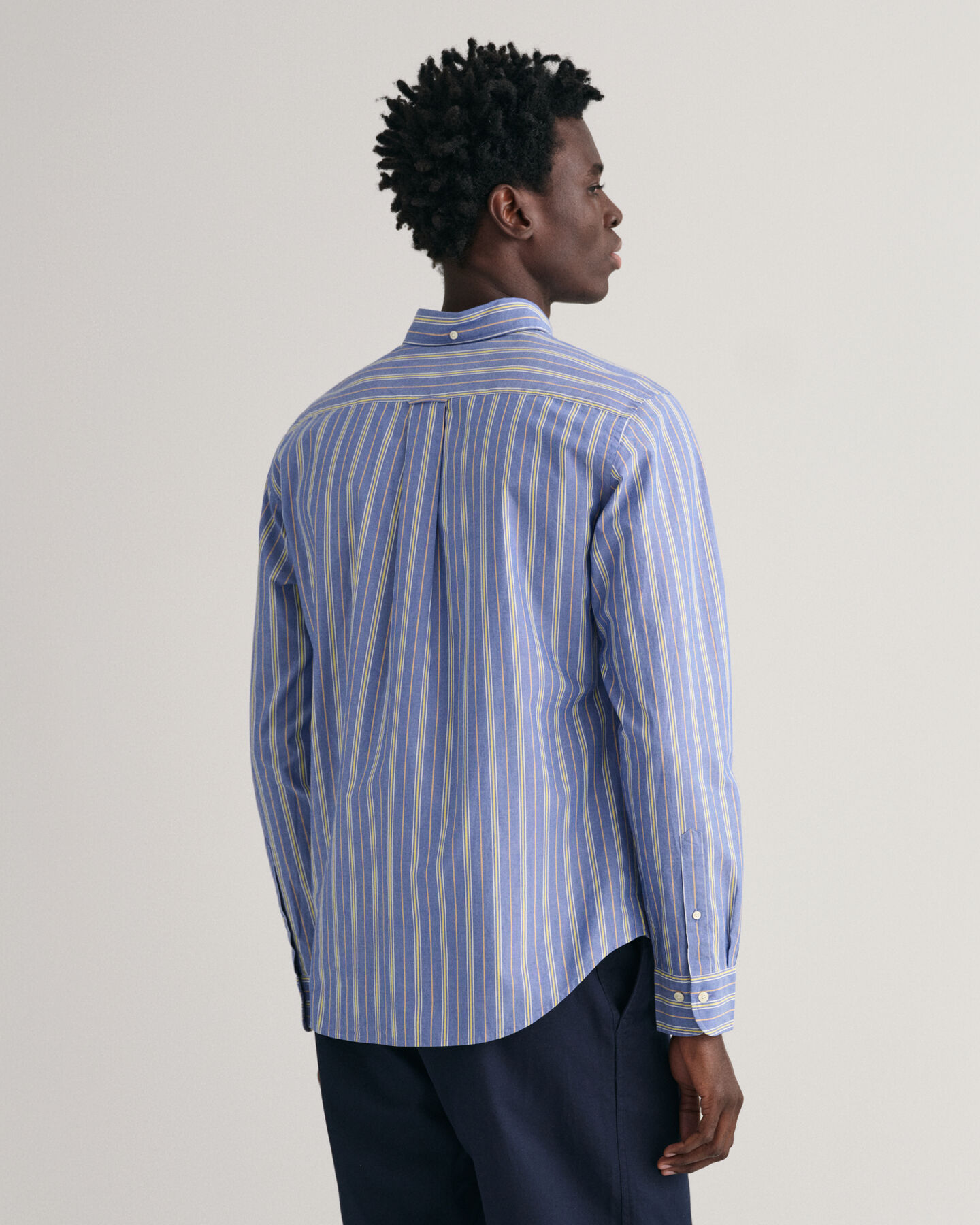 Regular Fit poplin overhemd met strepen