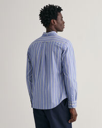 Regular Fit poplin overhemd met strepen