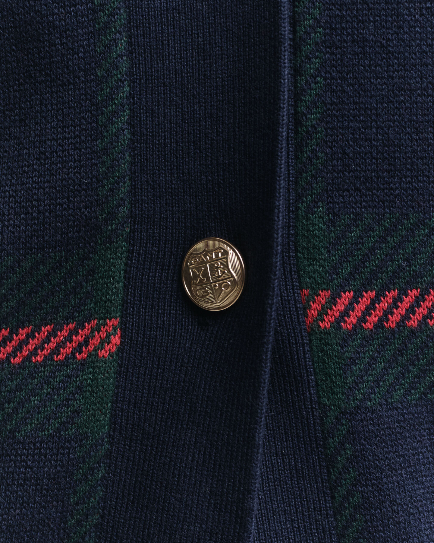 Cardigan col V à carreaux