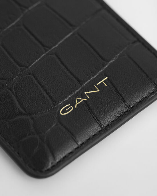 Porte-cartes effet croco