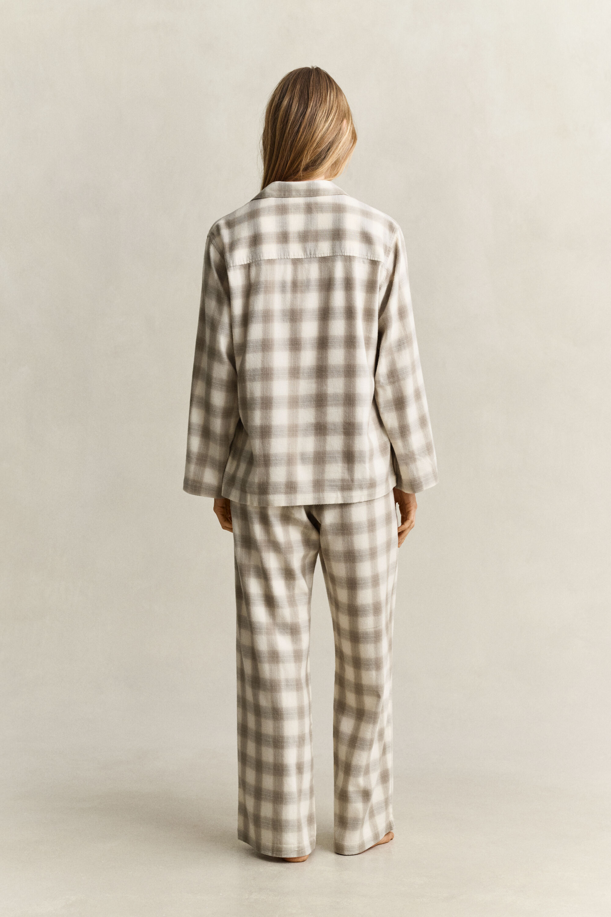 Geruite flanellen pyjama