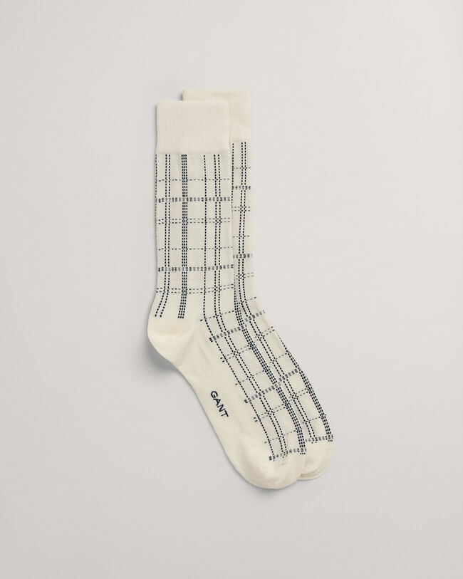 Chaussettes avec motif &agrave; carreaux