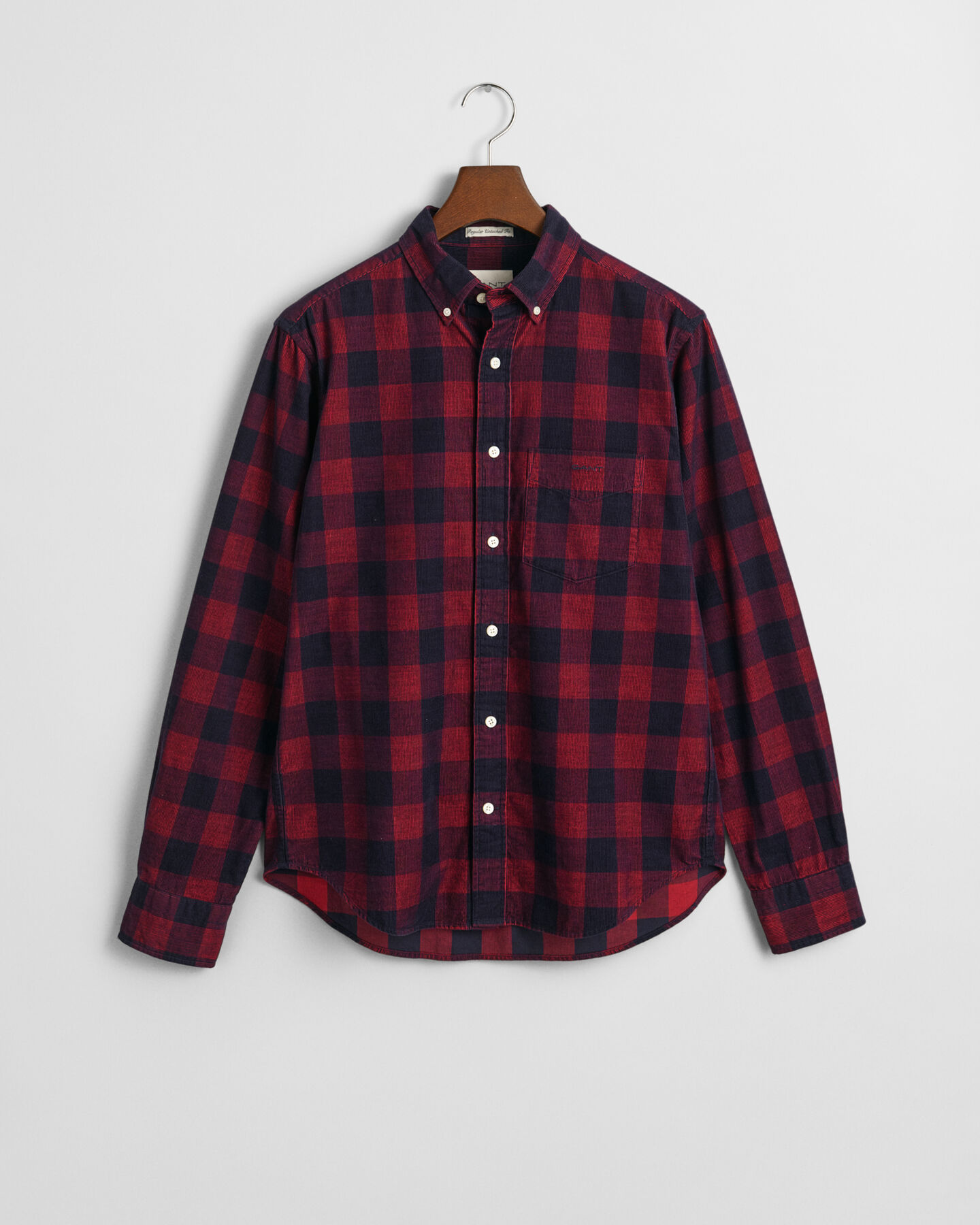 Regular Fit geruit corduroy hemd