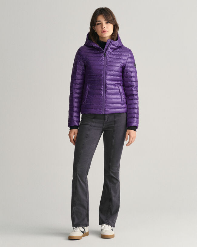 Teen Girls glanzend lichtgewicht donsjack met wattering