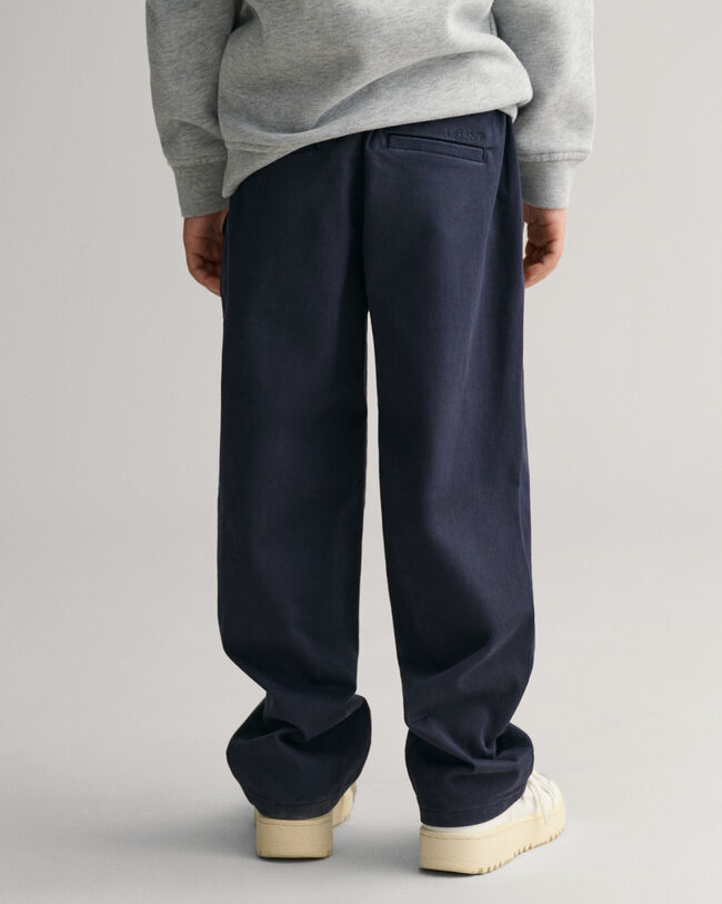 Kids geweven broek met elastische taille