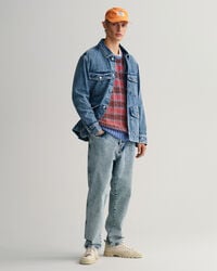 Pull ras du cou texturé multicolore