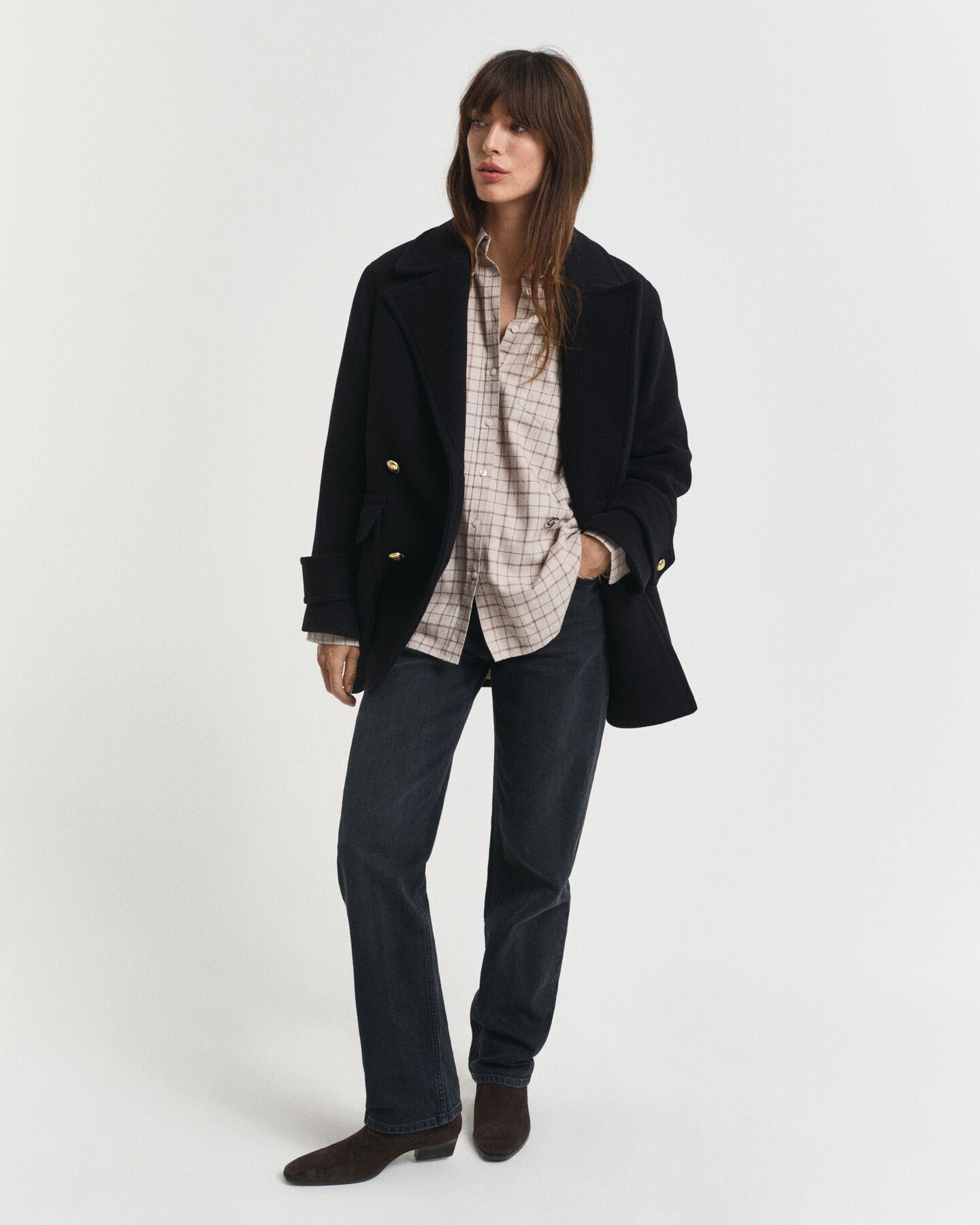 Relaxed Fit geruit hemd van geborsteld flanel