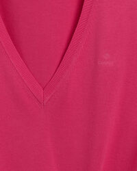 Pull col V en coton léger