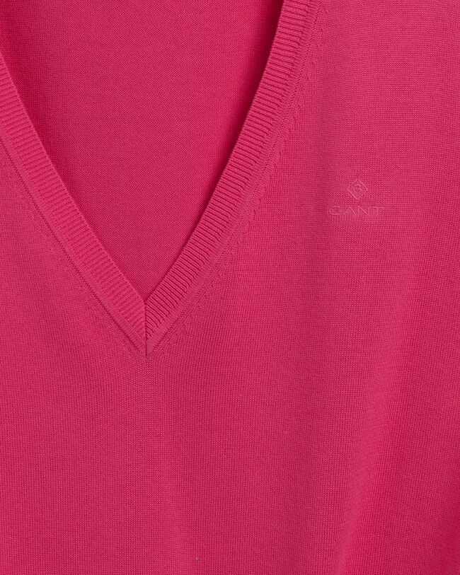 Pull col V en coton léger