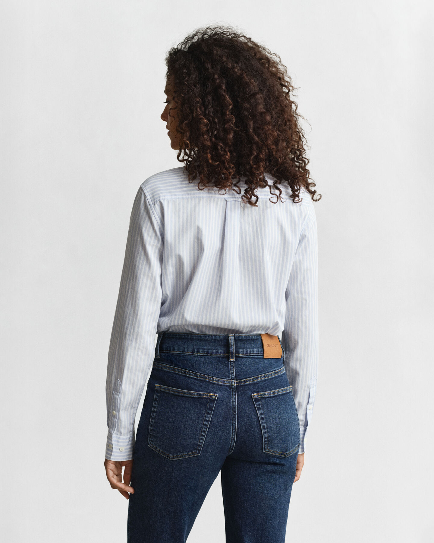 Regular Fit Classic hemd met strepen van poplin