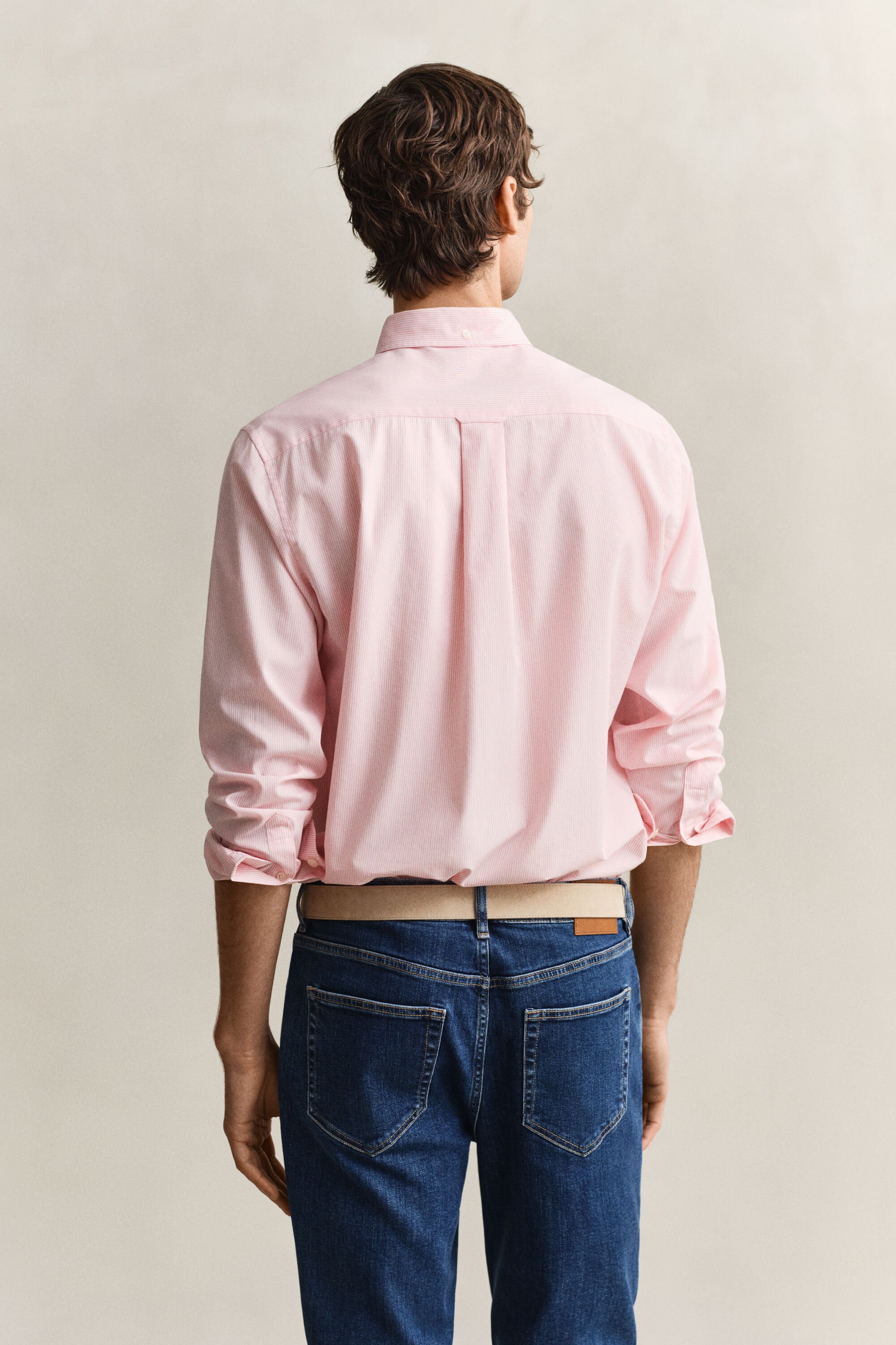 Chemise en popeline classique à rayures Banker