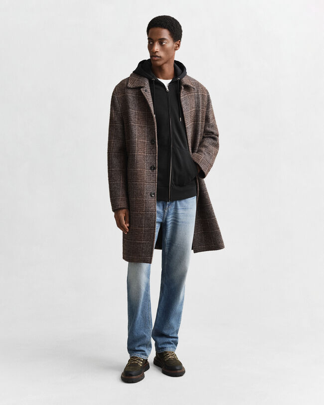 Shield hoodie met ritssluiting