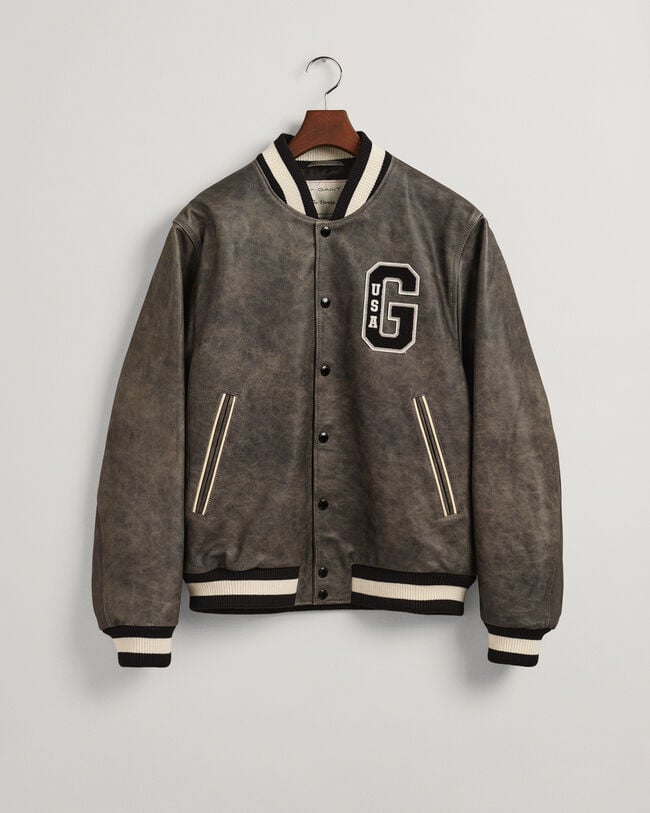 Leren GANT Varsity Jacket
