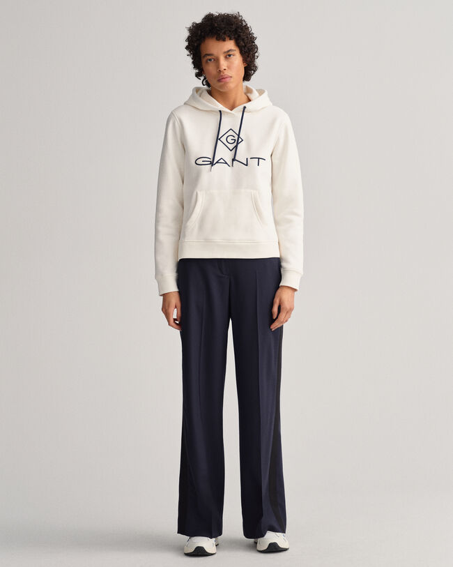 Logo hoodie van sweatstof