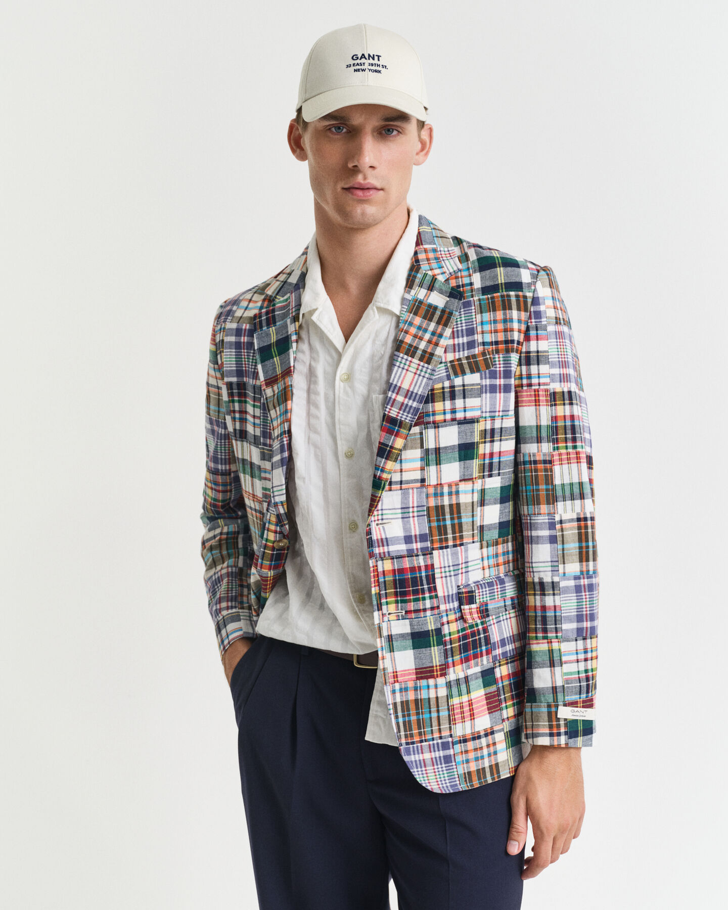 Regular Fit blazer met patchwork