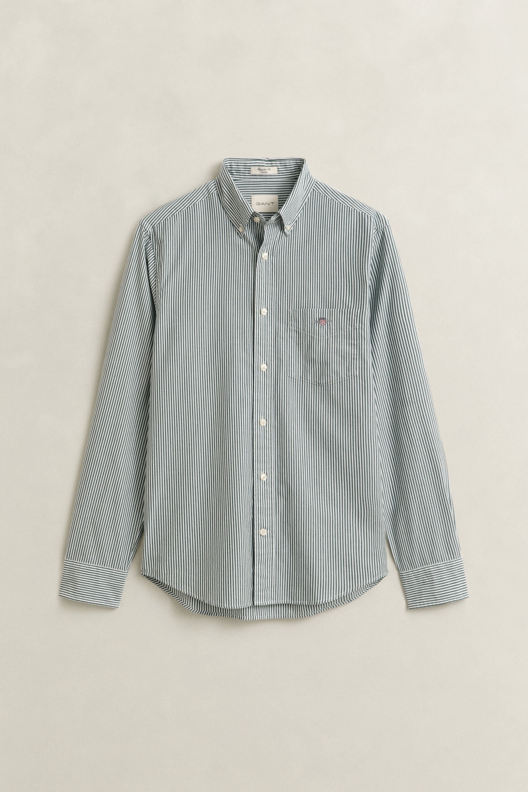 Classic Regular gestreept poplin hemd
