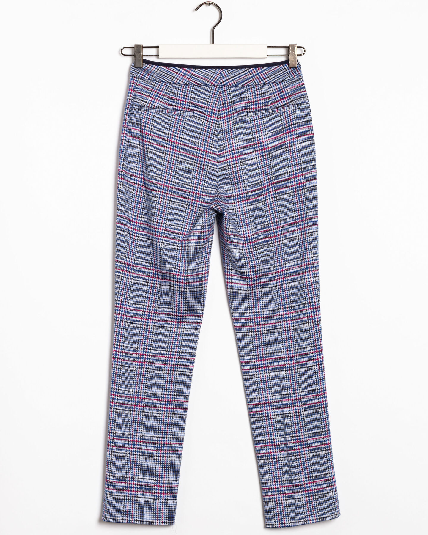 Geruite jersey sigarettenbroek