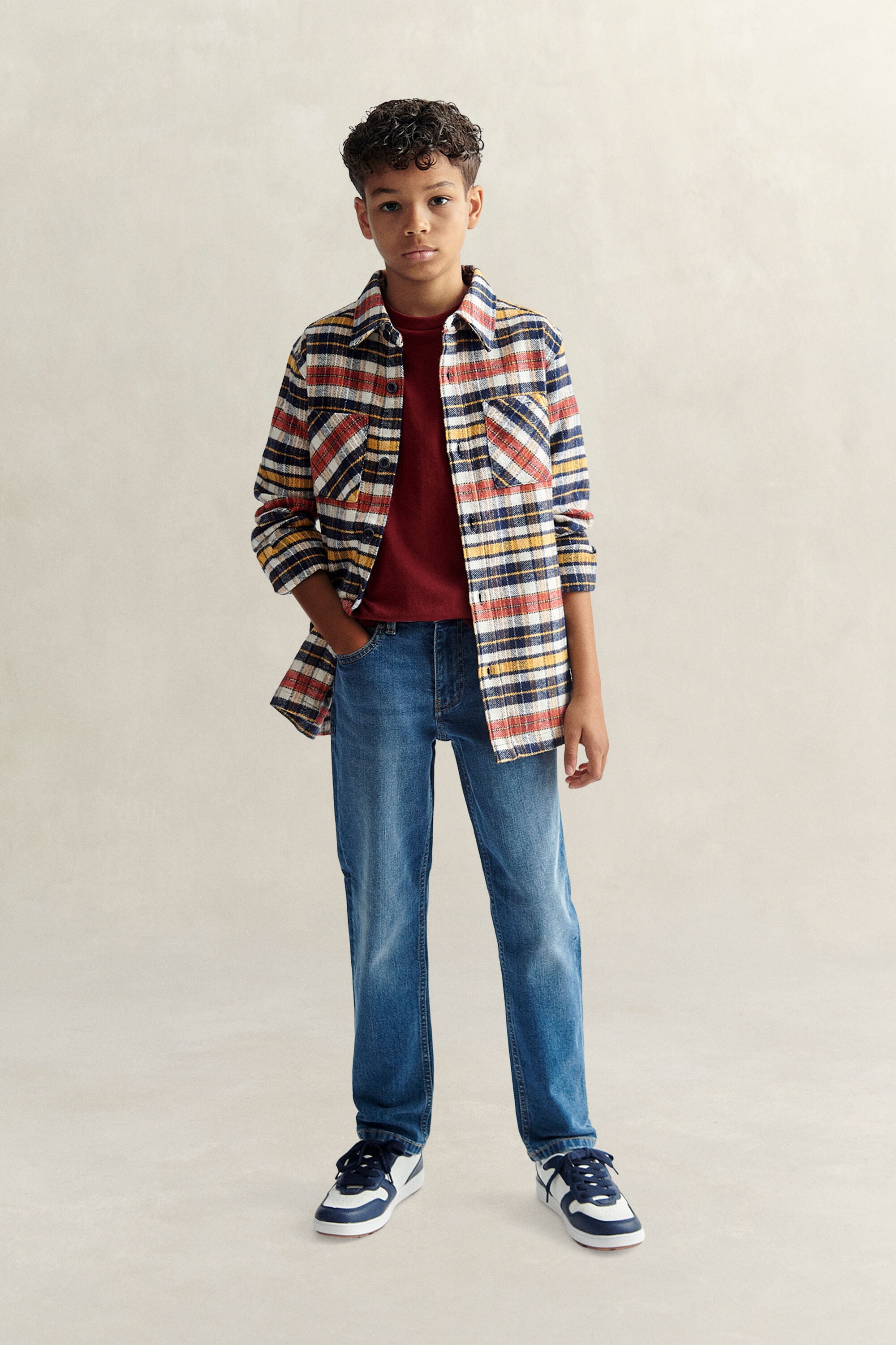 Teen Boys geruit overshirt