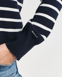 Cardigan en coton à rayures