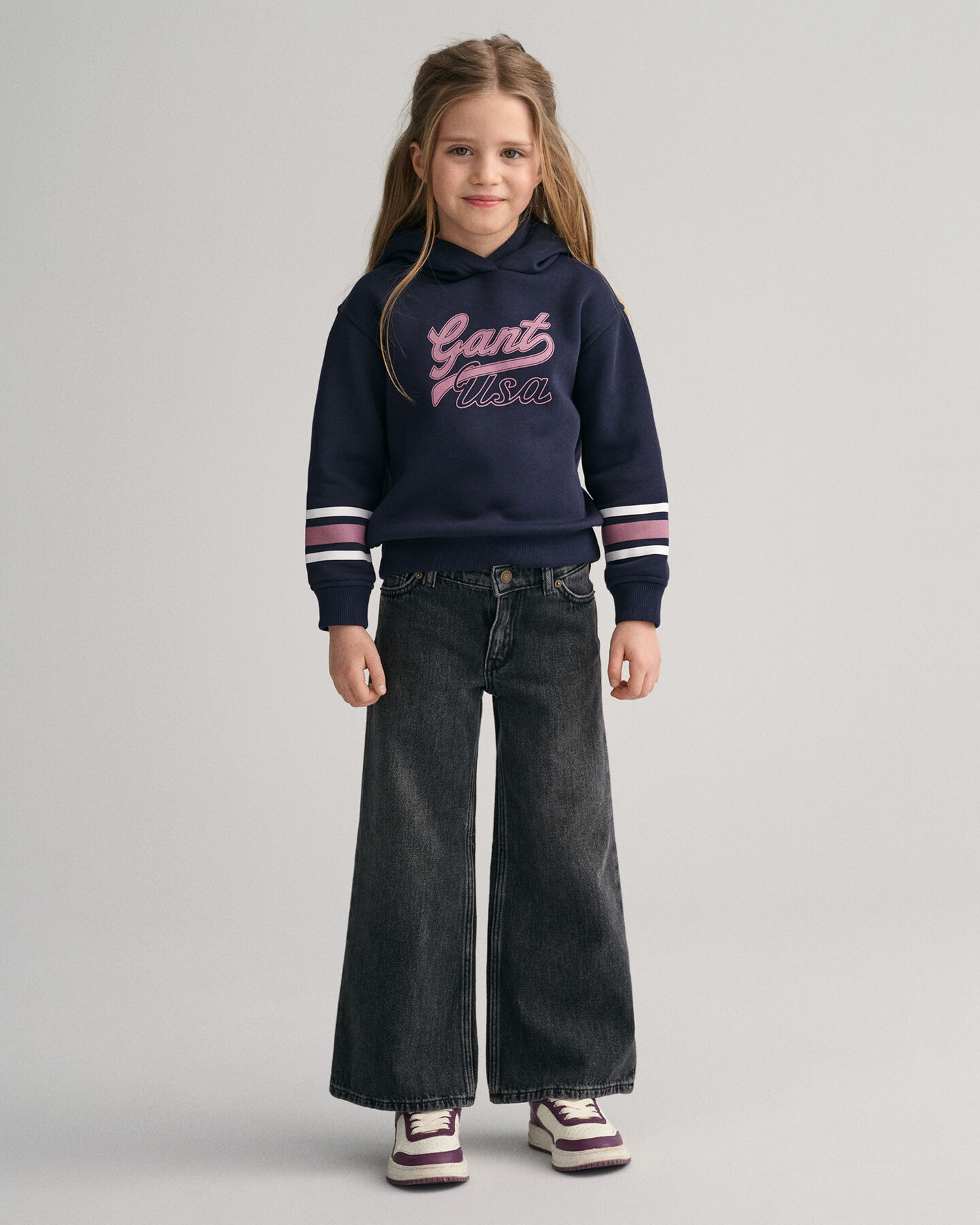 Girls jeans met wijde pijpen