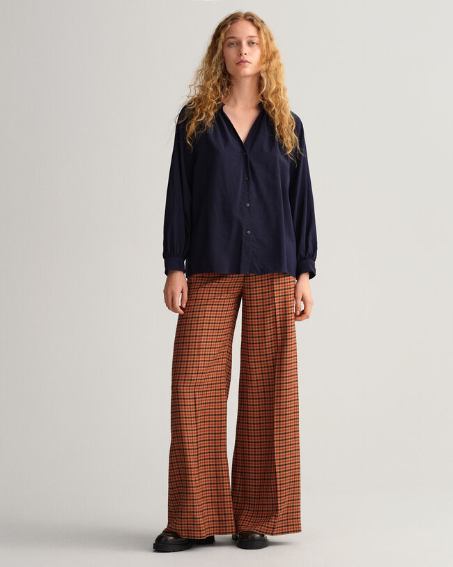 Chemisier à col droit