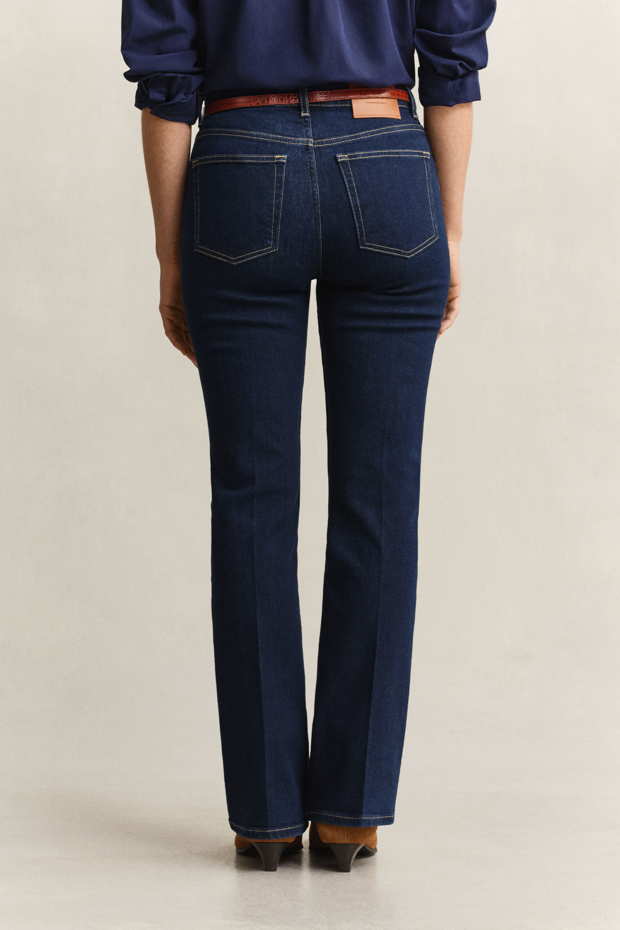 Jean stretch coupe slim évasé
