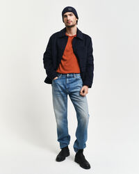 Pull ras du cou en laine m&eacute;rinos extrafine