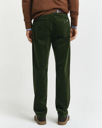 Pantalon chino regular fit en velours côtelé