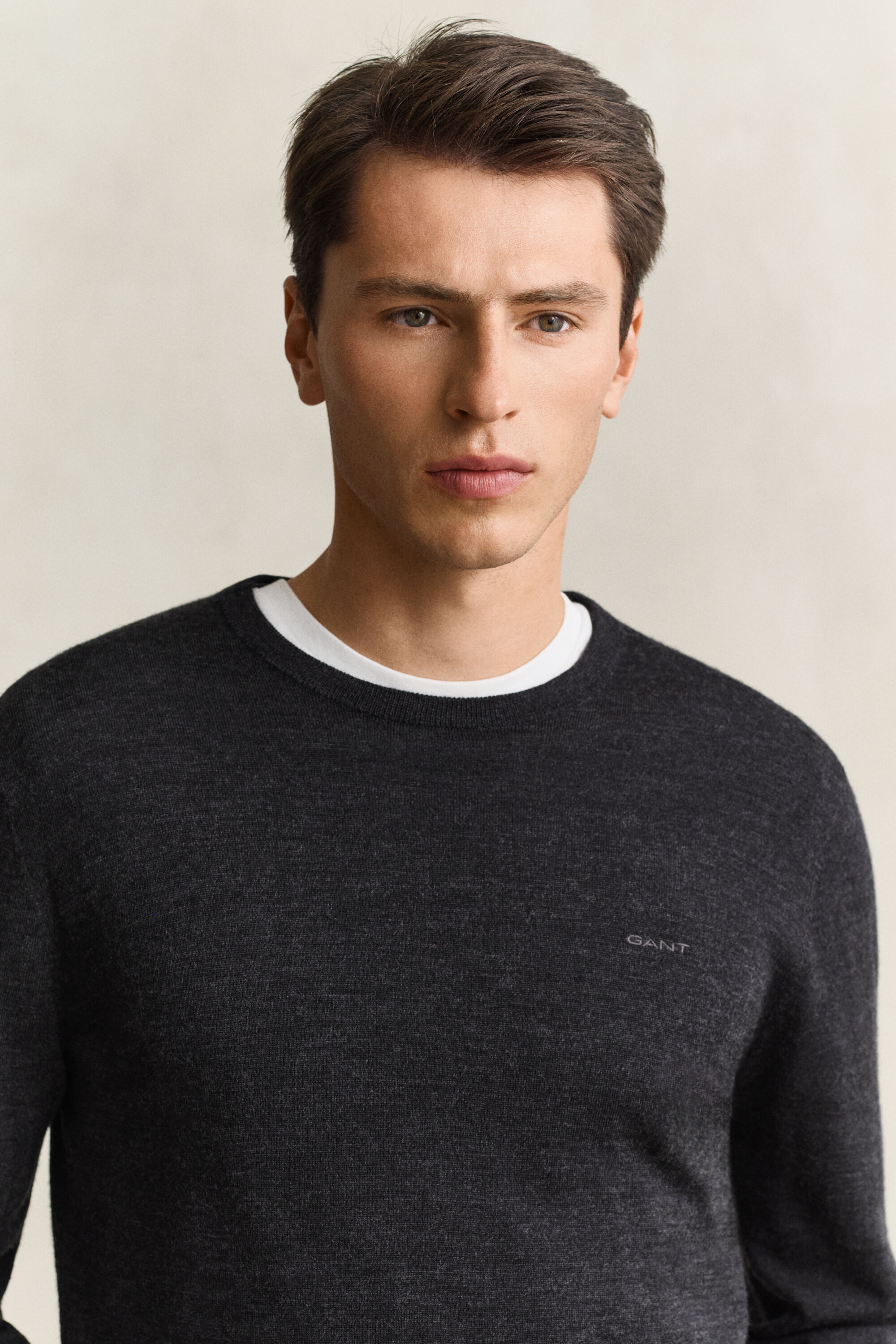 Pull col rond en laine mérinos